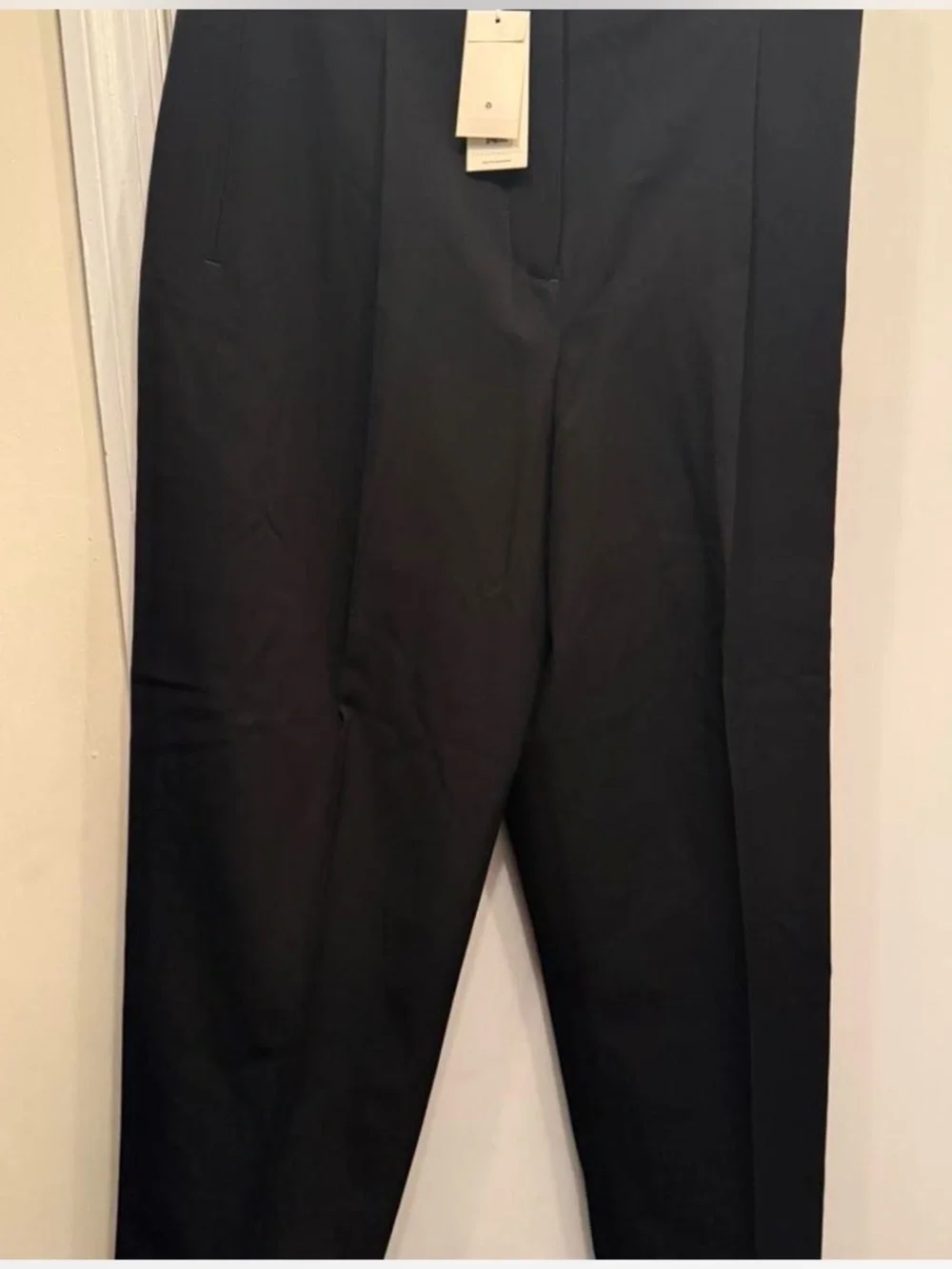 Tory Burch Black womens Dress Pants — Tailored Straight Leg